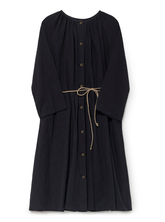 [4y] Little Creative Factory Horizons Crinkled Sack Dress in Black BNWT
