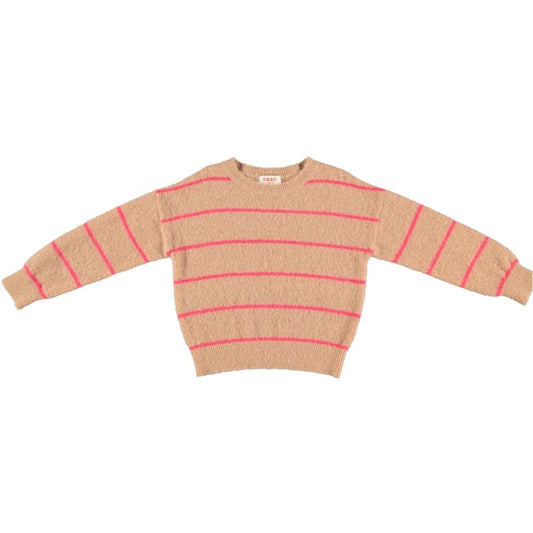[7/8y] MAAN Belgium Simple Sweater - Stripes
