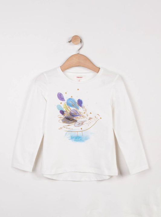[6/7y] Catimini T-Shirt w/ Charming Iridescent Pattern